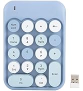 PUSOKEI Wireless Numeric Keypad, Cute Number Pad for Game Direction Switching, Portable Cute 18-R...