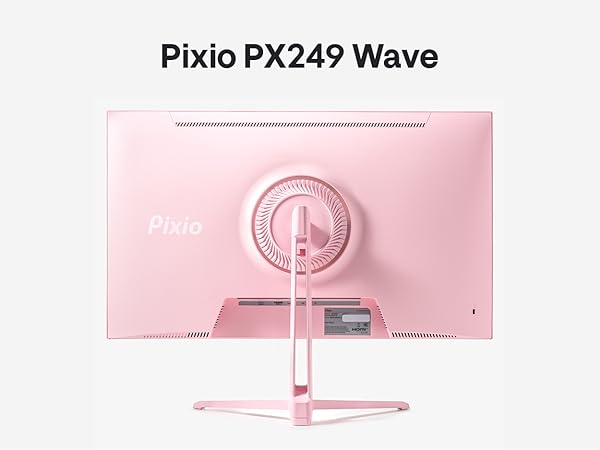 Pixio PX249 Wave Pink 24 inch 240Hz Refresh Rate FHD 1080p Resolution Fast IPS Panel 1ms GTG Respons...