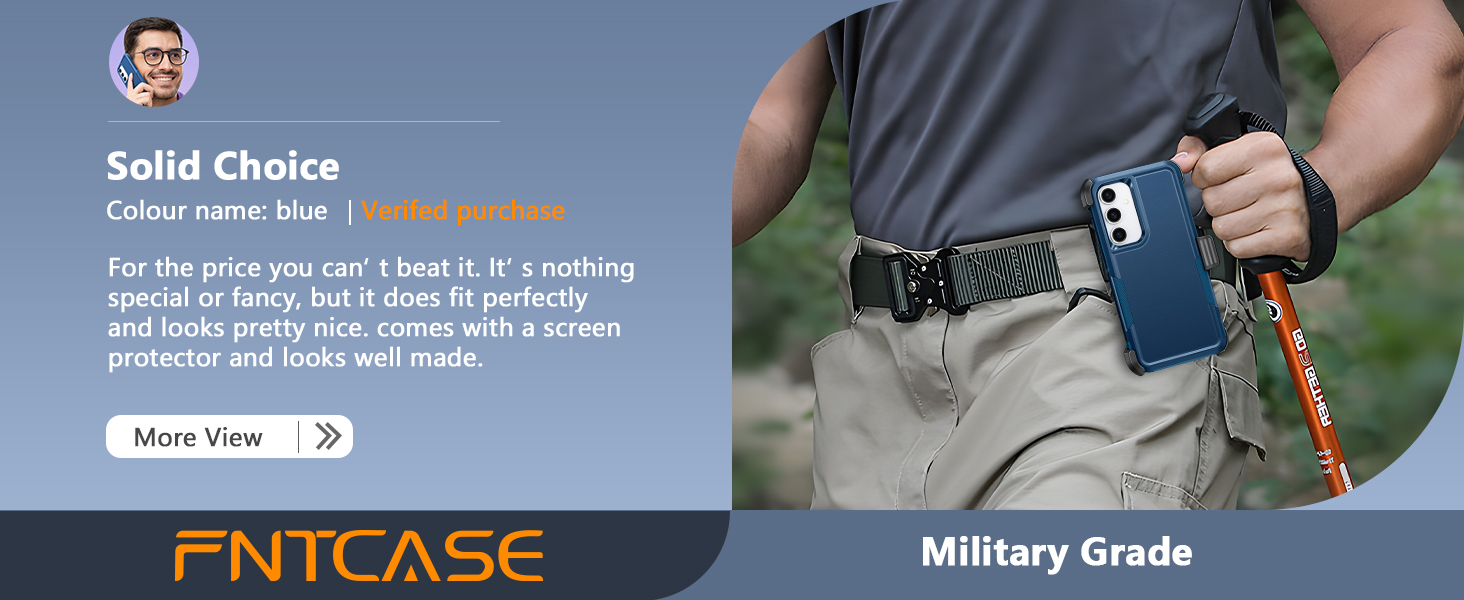 Samsung S24 FE Case with belt clip