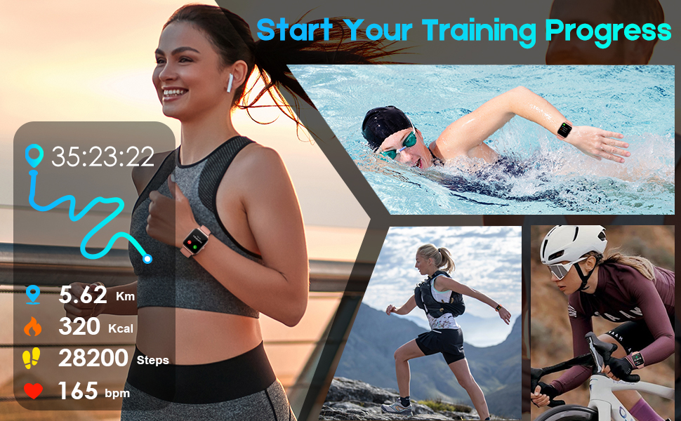 activity fitness trackers 20+ sports modes steps counter