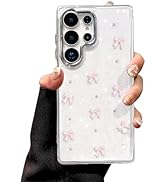 EYZUTAK Case for Samsung Galaxy S26 Ultra, Bling Glitter 3D Bowknot Phone Case Cute Sparkly Cryst...