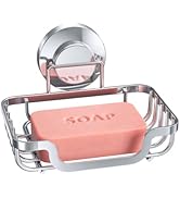 TAILI Soap Holder Bar Dish Suction Cup, Bar Shampoo Rack for Shower Wall, Draining Soap Saver Tra...