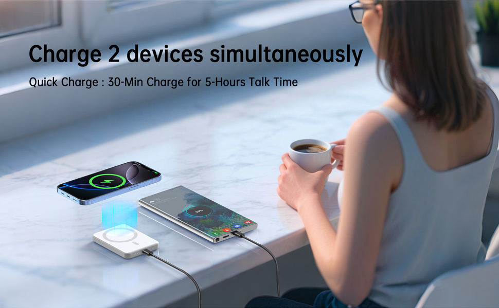 5000mAh Magnetic Portable Charger