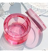 BOMOQING Nail Dappen Dish with Lid, Crystal Monomer Dish for Acrylic Nails, 35ml Monomer Holder C...