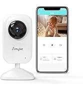 Simyke Video Baby Monitor Add-on Camera Compatible with BME28 Baby Monitor,Night Vision,1200ft Lo...
