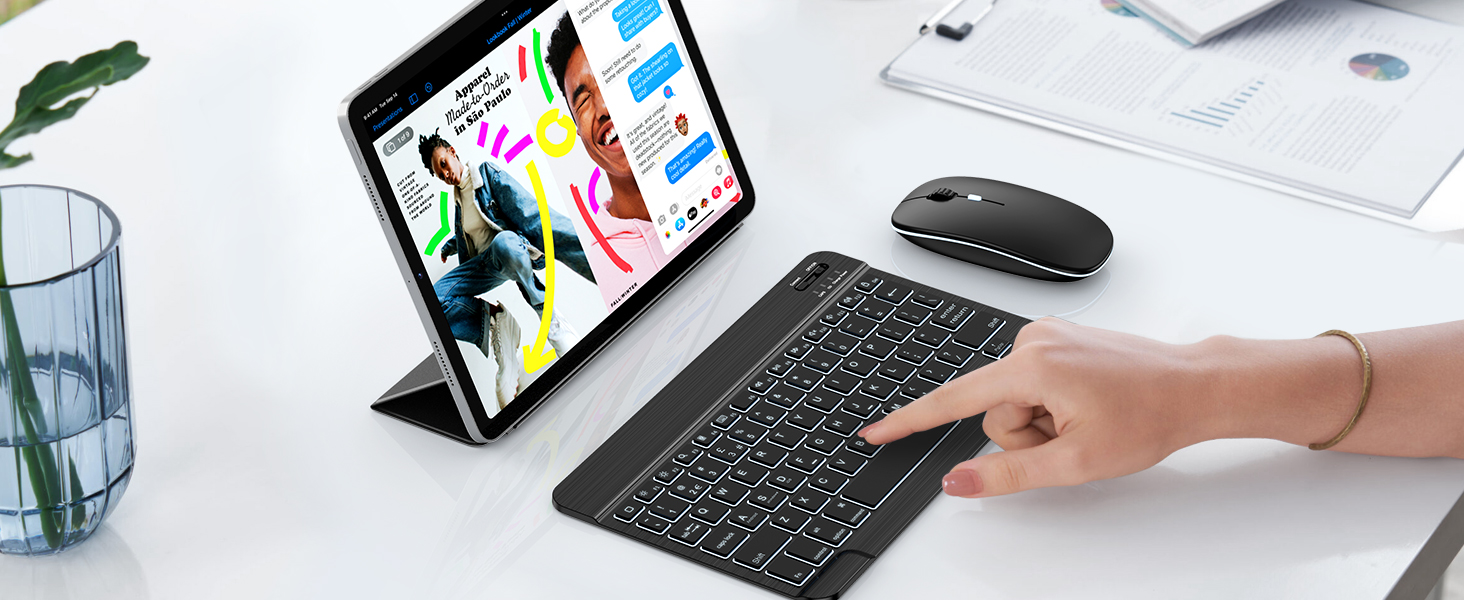 ipad keyboard and mouse set