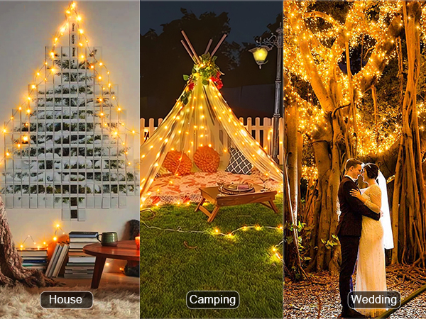 outdoor fairy lights waterproof