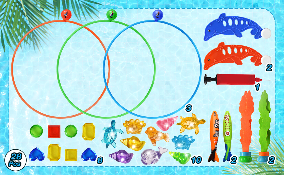 swimming pool toys underwater toys for kids teens