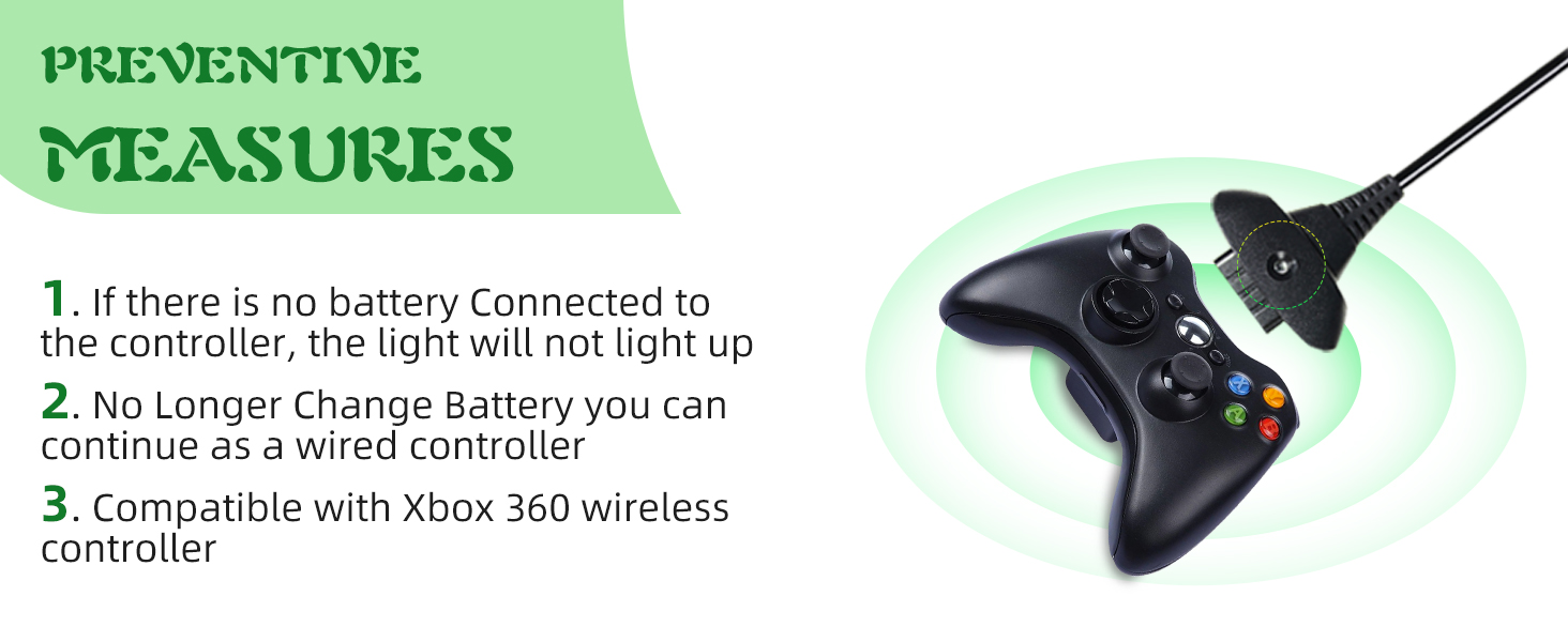 Compatible with Xbox 360 wireless controller
