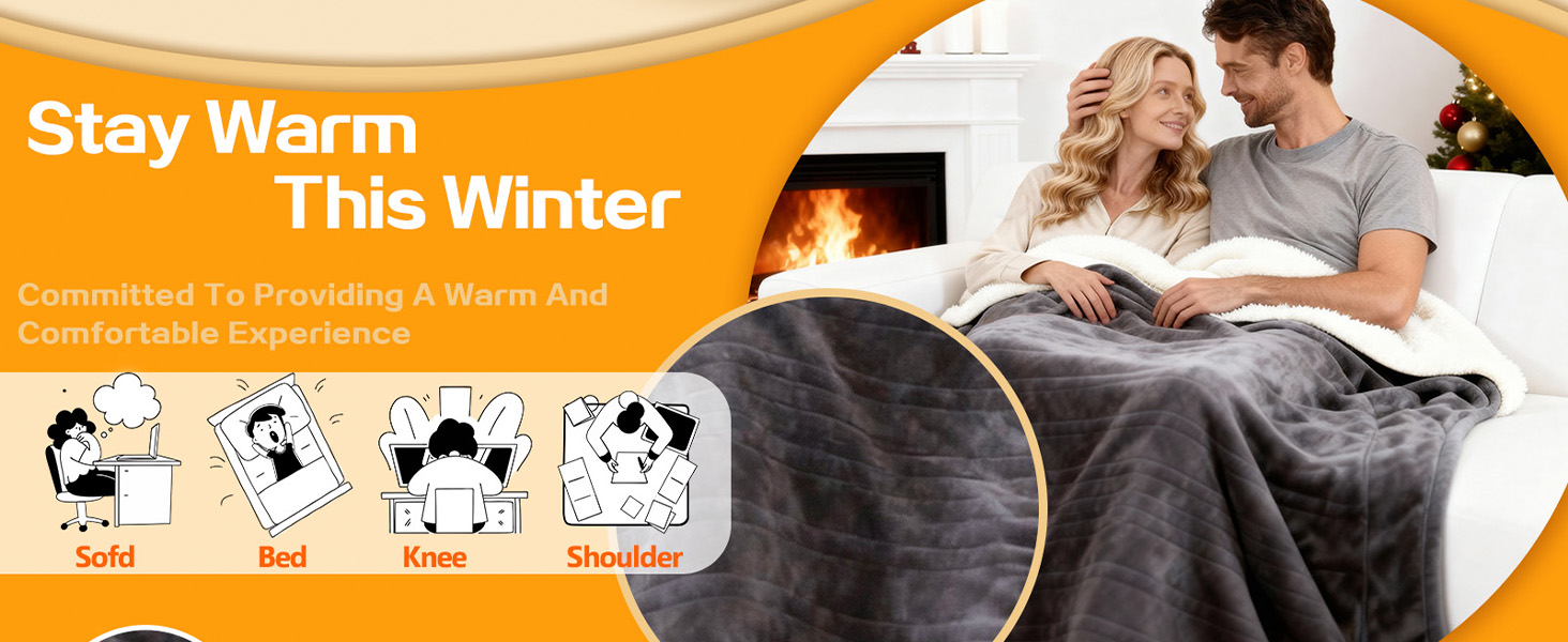 Heated Blanket Queen Size