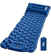 HiiPeak Camping Sleeping Pad, Ultralight Camping Mat with Pillow, Built-in Foot Pump Inflatable S...