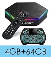 2026 Android TV Box 12.0 4GB RAM 64GB ROM 6K TV Box Android 4K Wi-Fi 6, H618 Chip Support Dual-Wi...