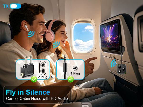 bluetooth transmitter for airplane
