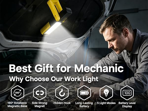 magnetic flashlight rechargeabl