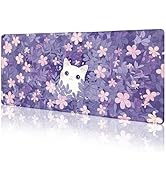 Cute Anime Cat Mouse Pad Japanese Large Desk Mat