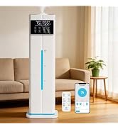 Zeova 9L/2.4Gal Smart Cool Mist Humidifier, Top Fill Quiet Humidifier Large Room, Covers 550ft², ...