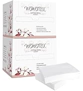 WOWOTEX 100% Cotton Disposable Face Towel 100Count/2Box