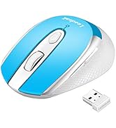 LeadsaiL Wireless Mouse for Laptop, 2.4G Portable Slim Cordless Computer Mouse Less Noise for Lap...