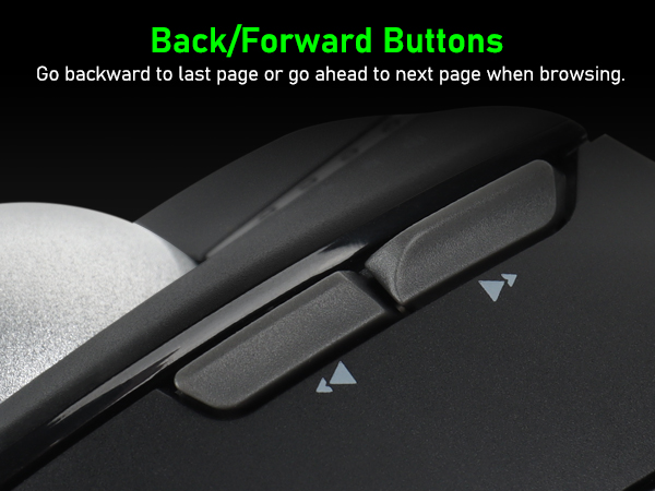 Go backward to last page or go ahead to next page when browsing.