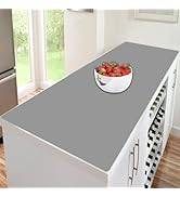 47.3''x23.6'' Extra Large Silicone Mats for Kitchen Counter, 1.5MM Silicone Kitchen Counter Mat, ...