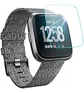 NANW [4-Pack] Screen Protector Compatible with Fitbit Versa/Versa Lite Edition Smartwatch (Not fo...