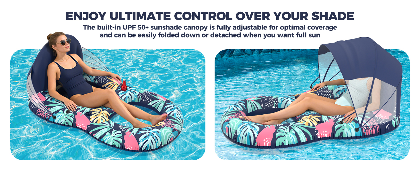 pool float with canopy