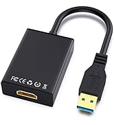 USB to HDMI Adapter,ABLEWE USB 3.0/2.0 to HDMI 1080P Video Graphics Cable Converter with Audio fo...