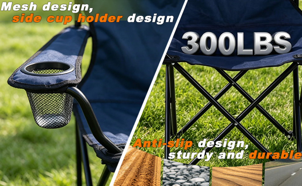 foldable camping chairs with cup holders