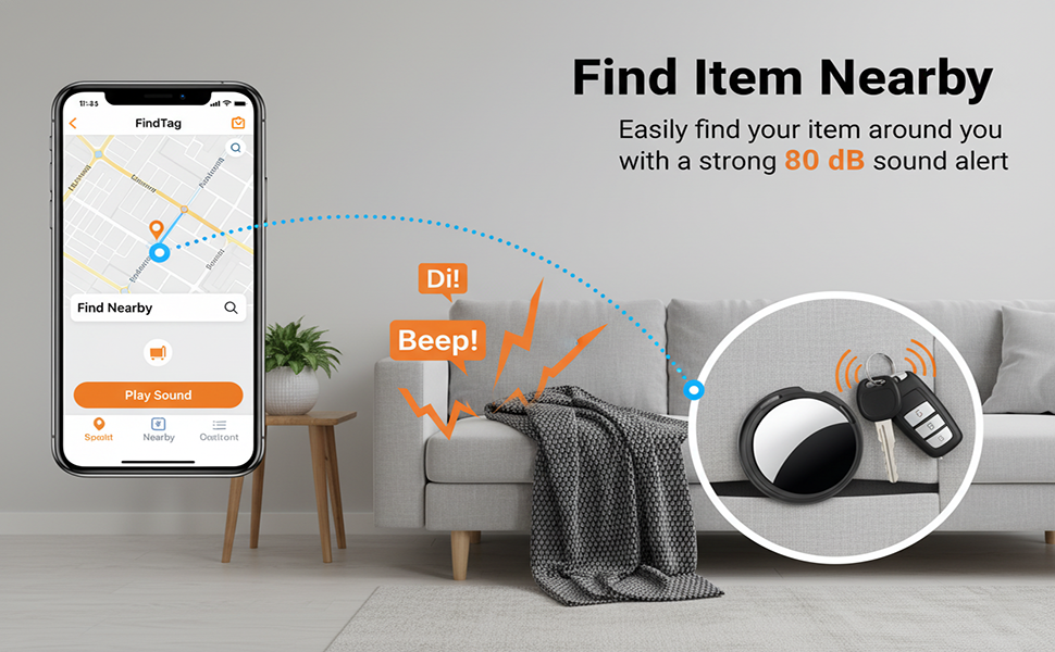 find item nearby