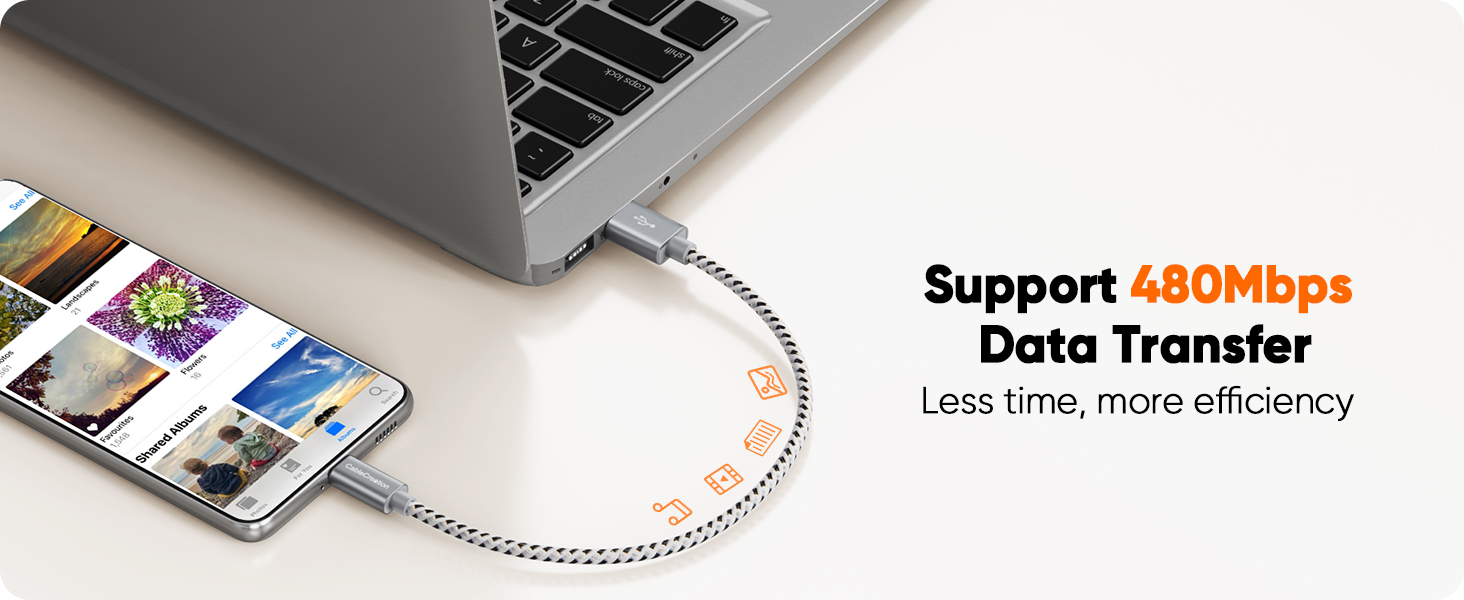 a laptop with a usb cable connected to it.