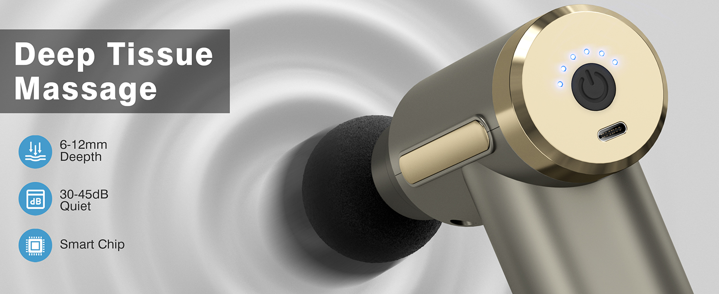 Massage Gun Deep Tissue Back Massage for Athletes for Pain Relief Percussion Massage 4 Massage Head