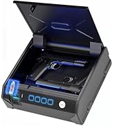 MAXSafes Biometric Gun Safe with Finger Vein Recognition Lock - Quick-Access Pistol Safe Box for ...
