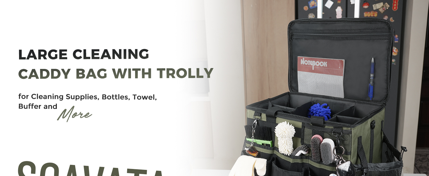 Rolling Cleaning Caddy Bag