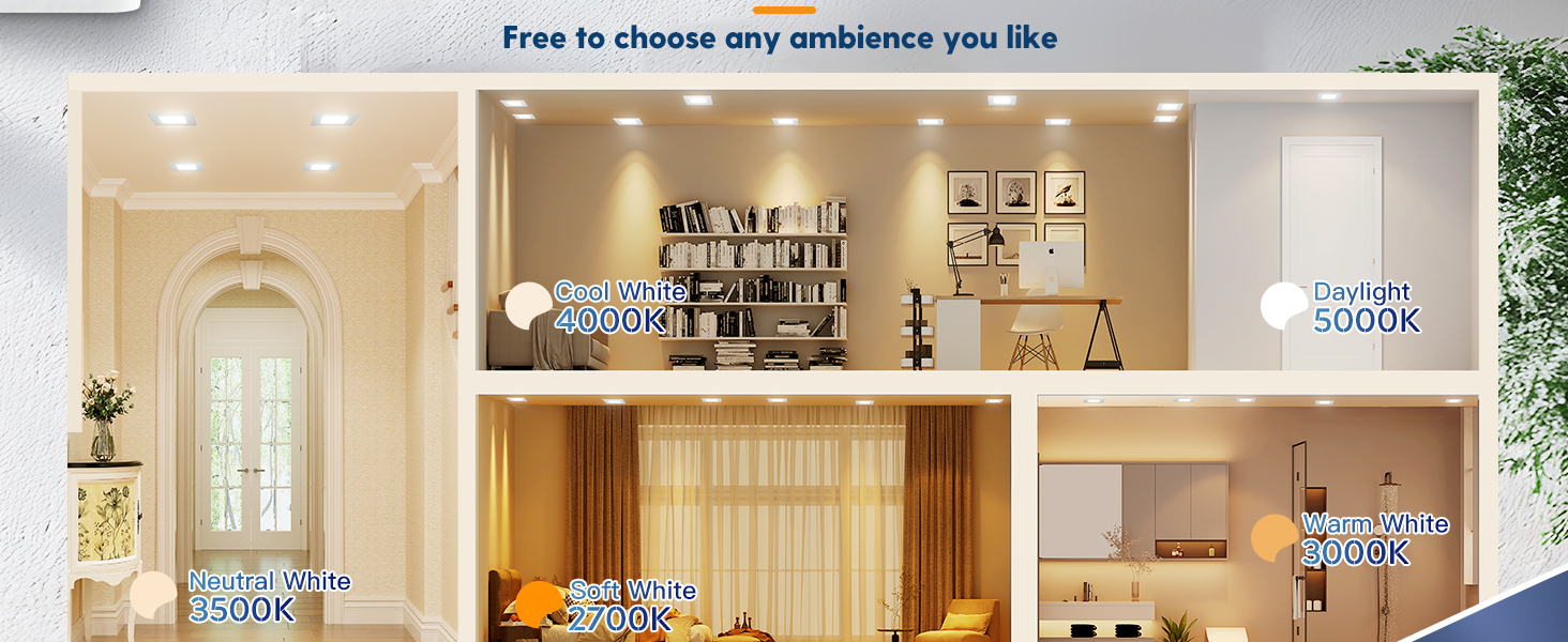 square ceiling light