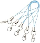 HODASHI 20Pcs Mobile Phone Rope Strap Charm Lariat Lanyard Phone Charms with Lobster Clasp Cords ...