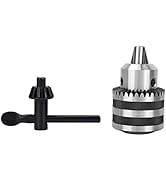 Jeanoko 1 Set 1/8"- 5/8" Heavy Duty Keyed Drill Chuck, 3-16mm Heavy-duty Capacity Key Type Drill ...