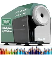 AFMAT Electric Pencil Sharpener, Fast &amp; Hands-Free, 10,000+ Uses, 5 Nibs, Fully Automatic Pencil ...