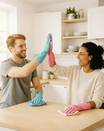 4 Pairs Kitchen Gloves with Handing Hooks Washing Dishes Household Glove