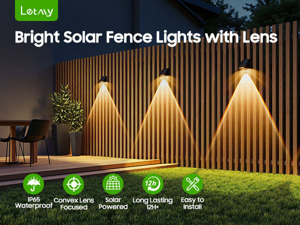 solar lights for fence