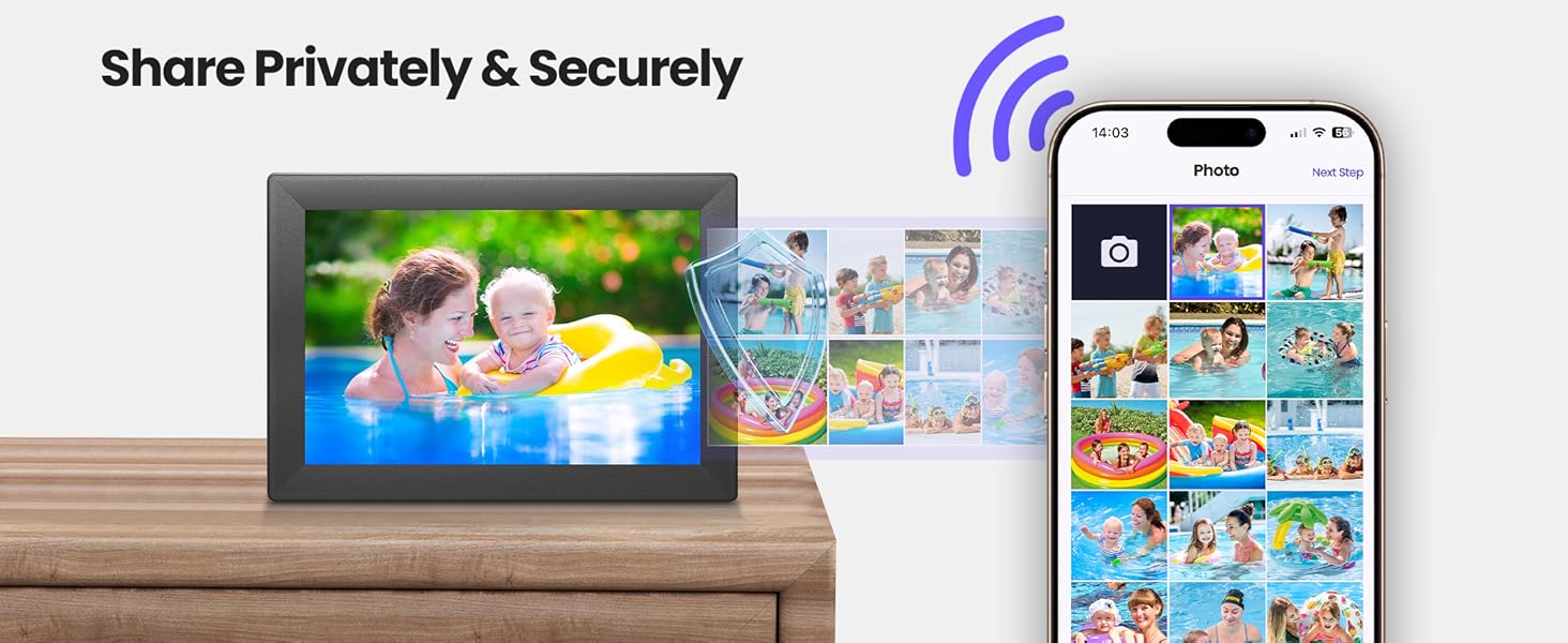 Digital picture frame wifi samrt Eletric photo frame Uhale 10.1 inch