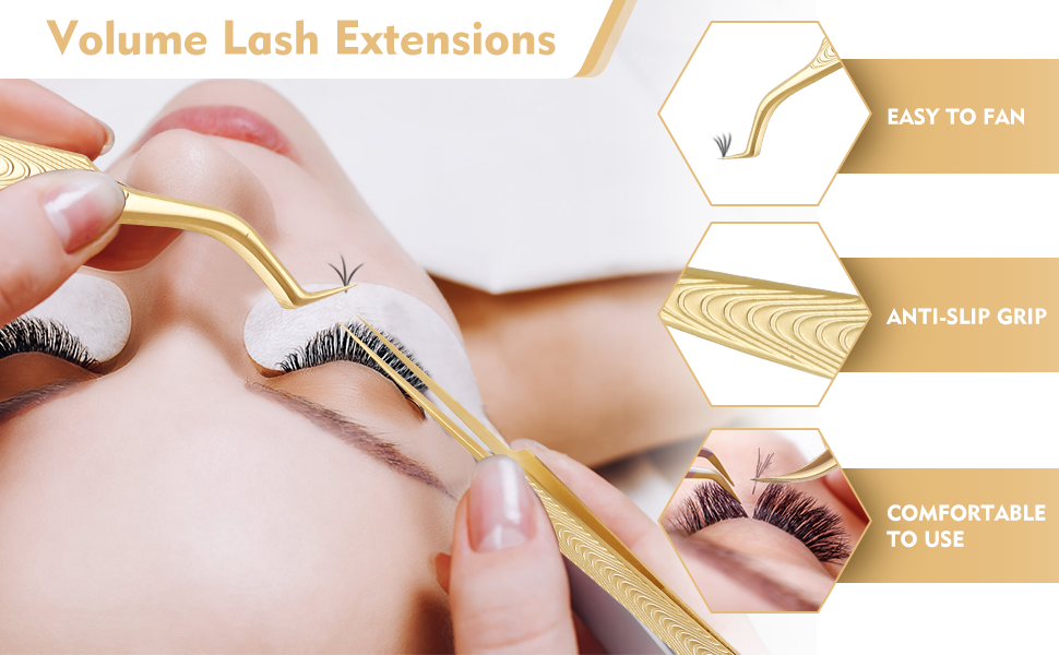 Ms.Queen eyelash extension tweezers