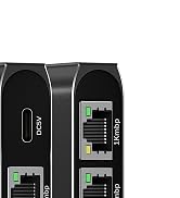 DUOPURUI Ethernet Splitter 1 to 3,1000Mbps High Speed Network Splitter,LAN Splitter 3 Port with U...