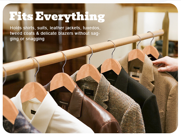 wood suit hangers