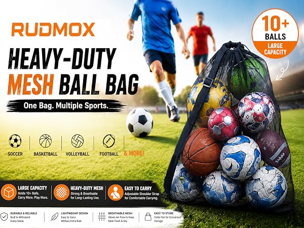 Soccer Ball Bag Equipment Storage