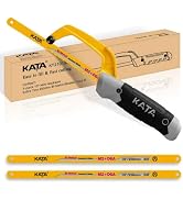 KATA 10 Inch Mini Hacksaw for Metal Cutting with 3PCS Blades in Tight Space | Compact 24 TPI Smal...