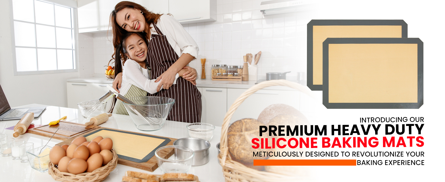 Half Sheet Baking Mat Grey