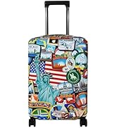 Explore Land Travel Luggage Cover Suitcase Protector Fits 18-32 Inch Luggage