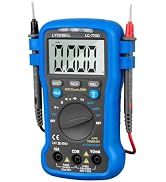Digital Multimeter Tester 4000 Counts, AC DC Volt Ohm Amp Meter Auto Ranging Circuit Electrical T...