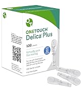 OneTouch Delica Plus Lancets for Diabetes Testing | Extra Fine 33 Gauge Lancets for Blood Test | ...