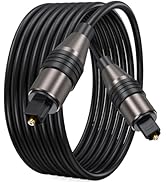 FEMORO Optical Audio Cable 10 Ft Long, Fiber Toslink S/PDIF Optic Cord Replacement for Soundbar D...